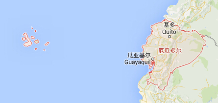 厄瓜多爾國(guó)家地圖